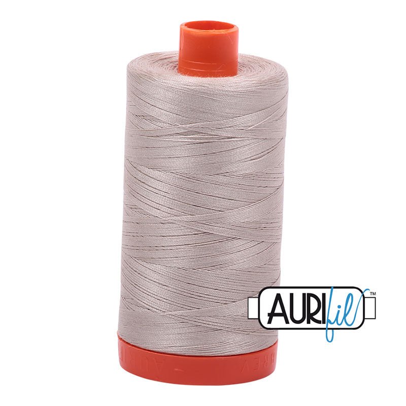 Aurifil Cotton Mako Thread Pewter 50wt MK50 - 6711 - Aurifil from Fort Worth Fabric Studio