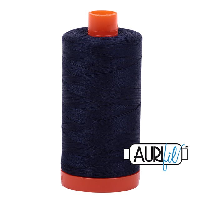 Aurifil Cotton Mako Thread Very Dark Navy 50wt MK50 - 2785 - Aurifil from Fort Worth Fabric Studio