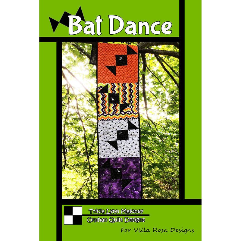 Bat Dance Table Runner Pattern PDF Download - Villa Rosa Designs from Fort Worth Fabric Studio