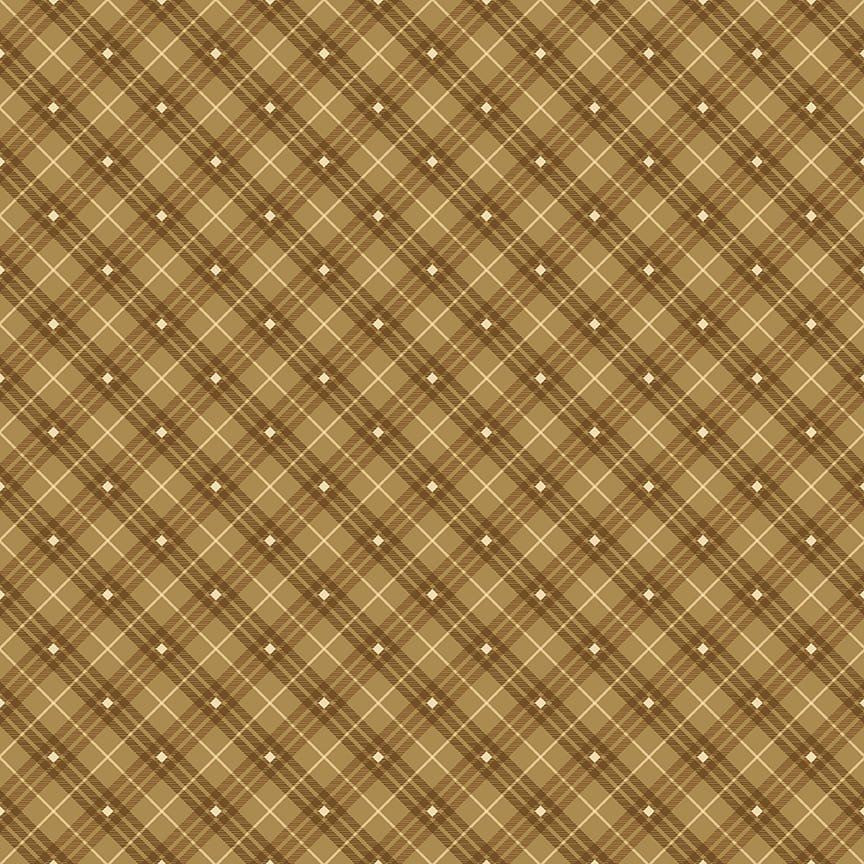 Bias Plaid Basics Light Brown - Henry Glass from Fort Worth Fabric Studio