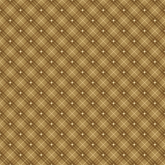Bias Plaid Basics Light Brown - Henry Glass from Fort Worth Fabric Studio