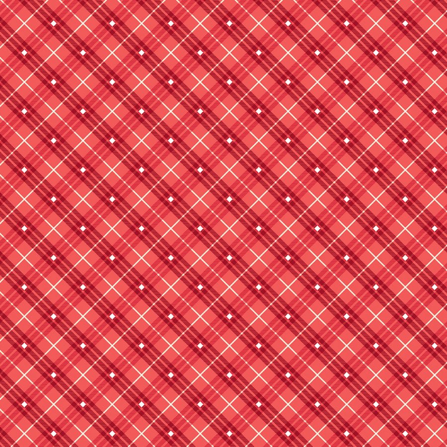 Bias Plaid Basics Rose - Henry Glass from Fort Worth Fabric Studio