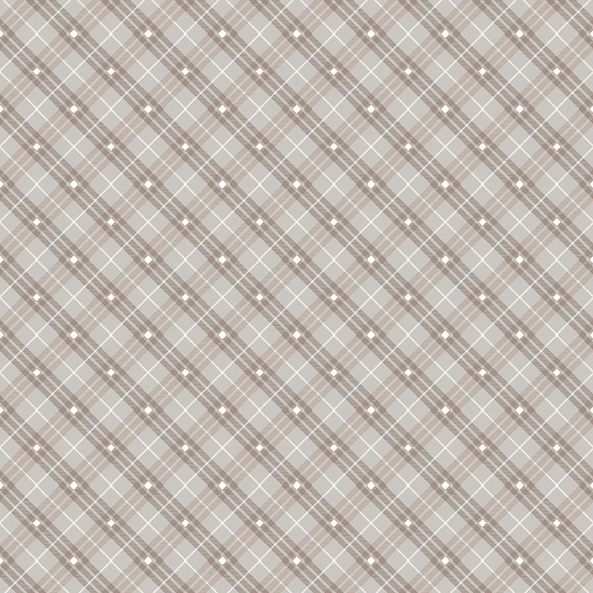 Bias Plaid Basics Stone - Henry Glass from Fort Worth Fabric Studio