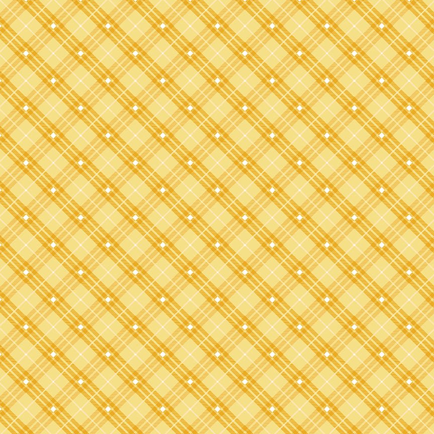 Bias Plaid Basics Yellow - Henry Glass from Fort Worth Fabric Studio