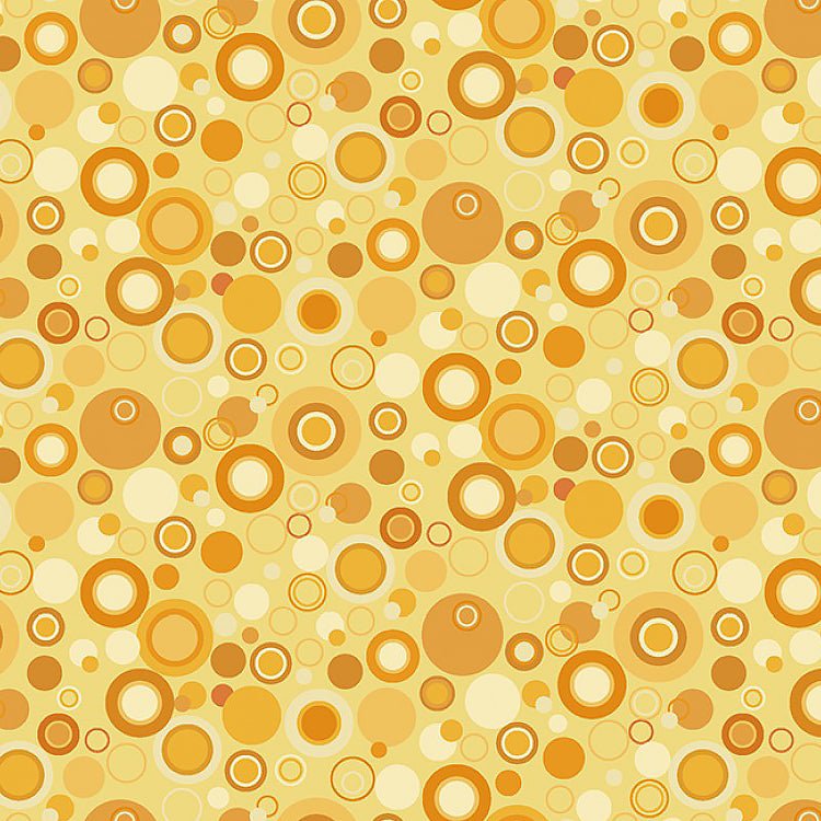 Bubble Dot Basics Yellow - Henry Glass from Fort Worth Fabric Studio