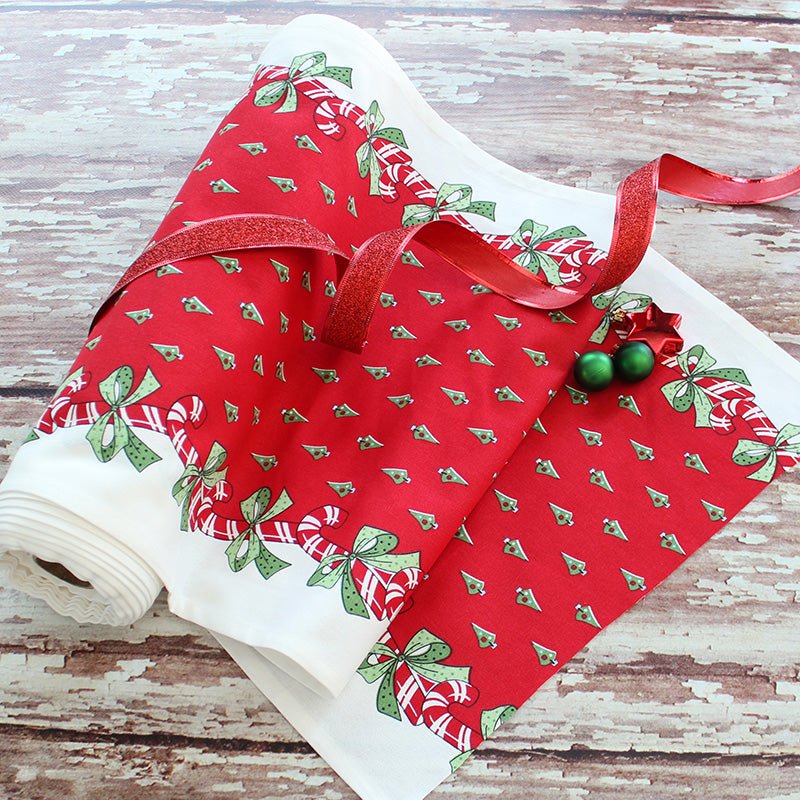 Candy Canes 16" Cotton Toweling from Moda - Moda from Fort Worth Fabric Studio