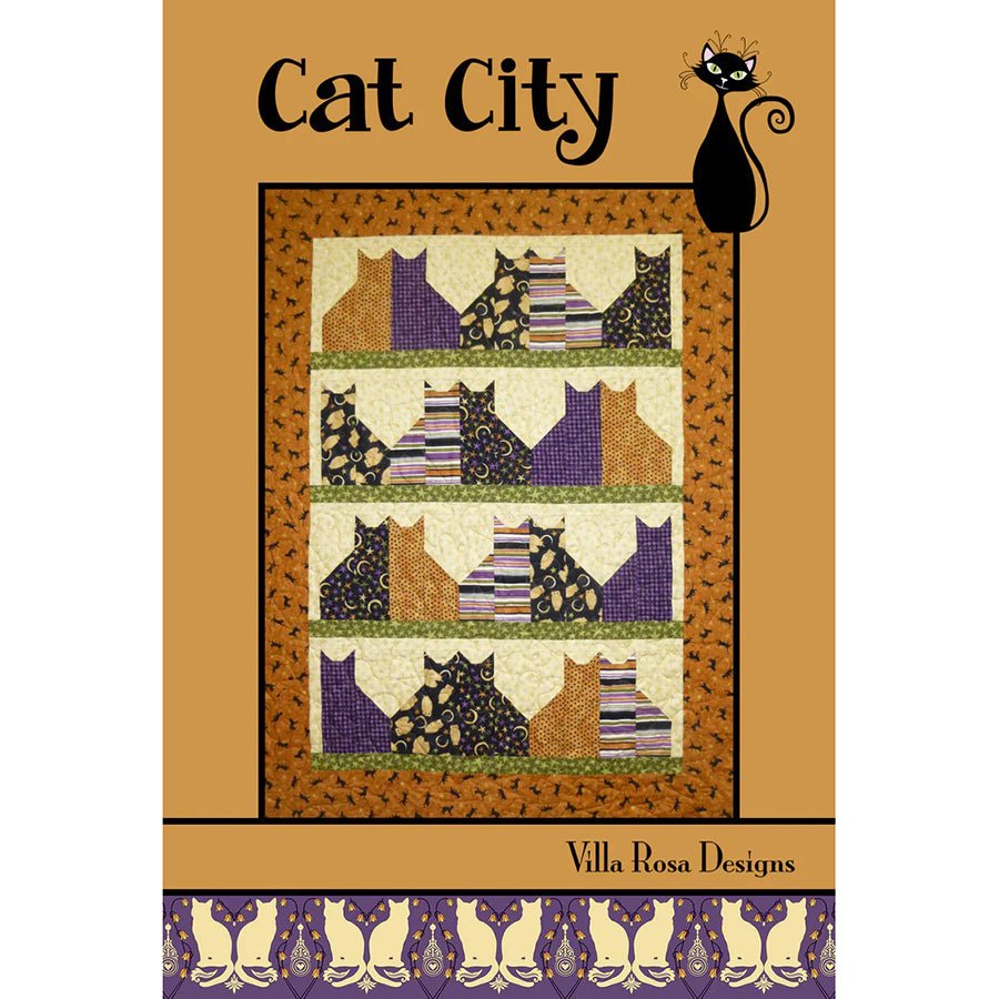 Cat City Quilt Pattern - Villa Rosa Designs from Fort Worth Fabric Studio