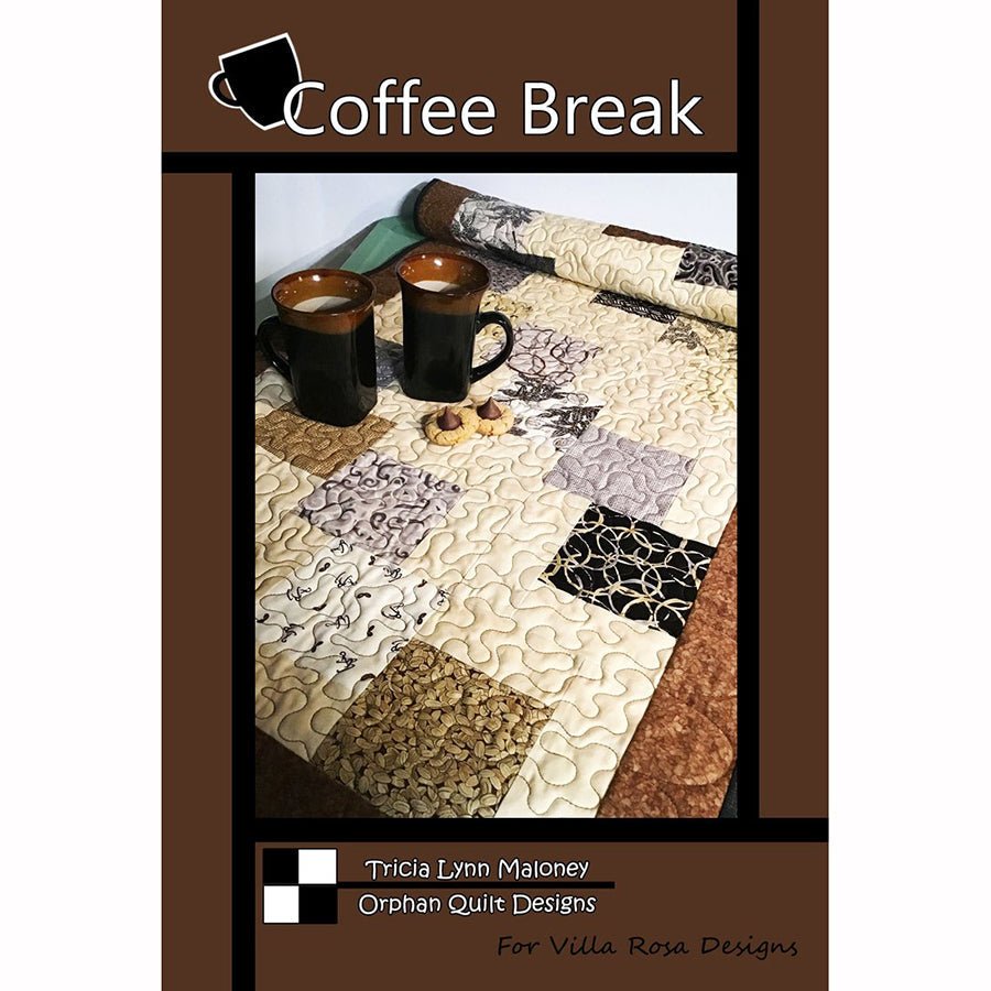 Coffee Break Table Runner Pattern PDF Download - Villa Rosa Designs from Fort Worth Fabric Studio