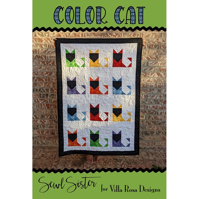 Color Cat Quilt Pattern PDF Download - Villa Rosa Designs from Fort Worth Fabric Studio