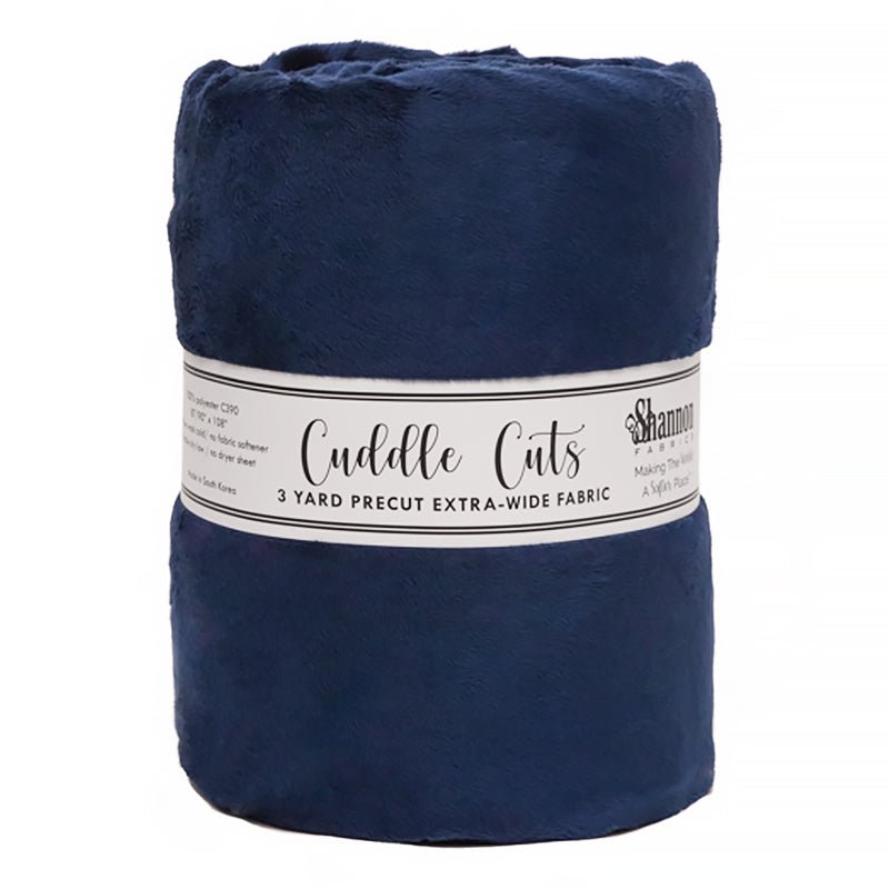 Cuddle by Shannon 3 Yard Cuddle Cut Navy - Shannon Fabrics from Fort Worth Fabric Studio