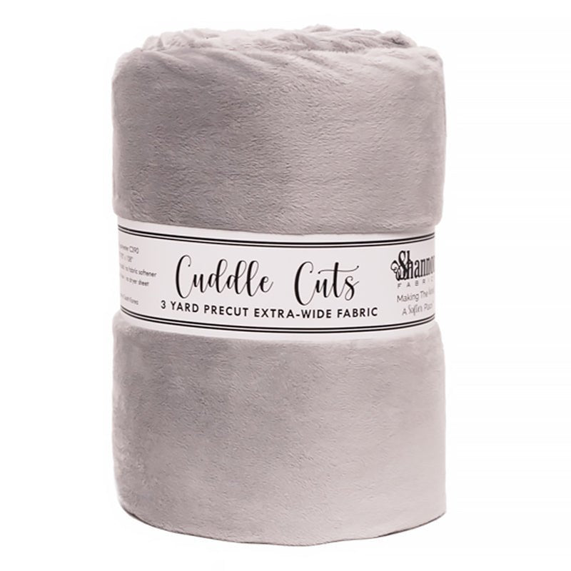 Cuddle by Shannon 3 Yard Cuddle Cut Silver - Shannon Fabrics from Fort Worth Fabric Studio