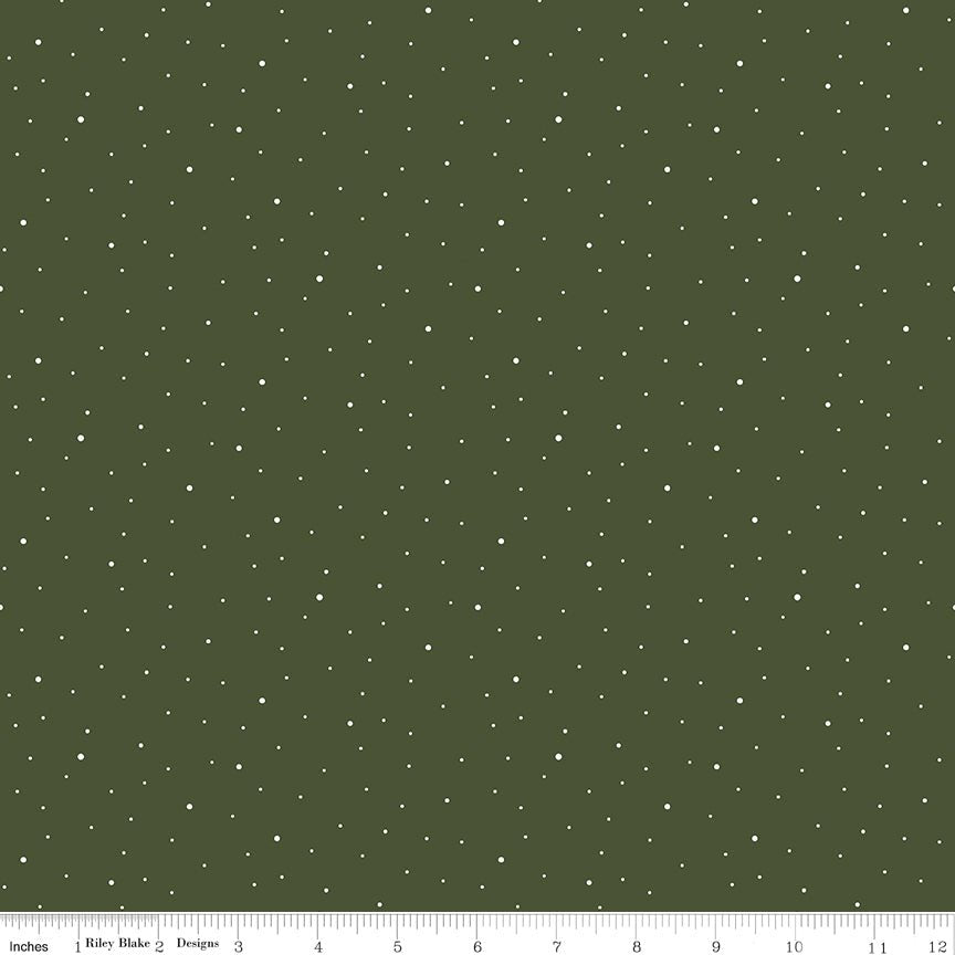 Dapple Dot Chive - Riley Blake from Fort Worth Fabric Studio