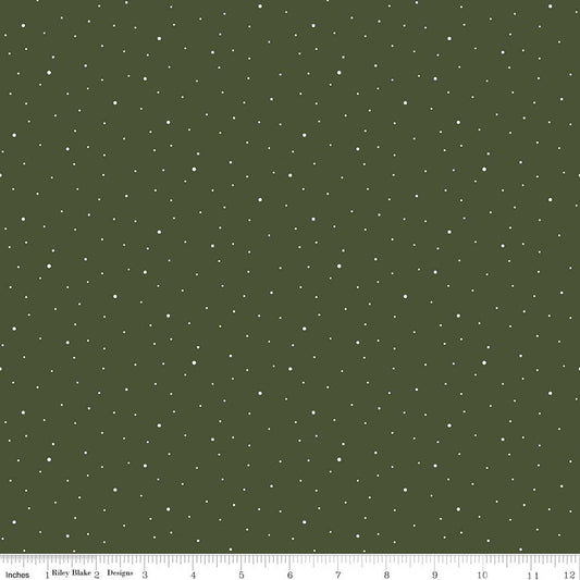 Dapple Dot Chive - Riley Blake from Fort Worth Fabric Studio