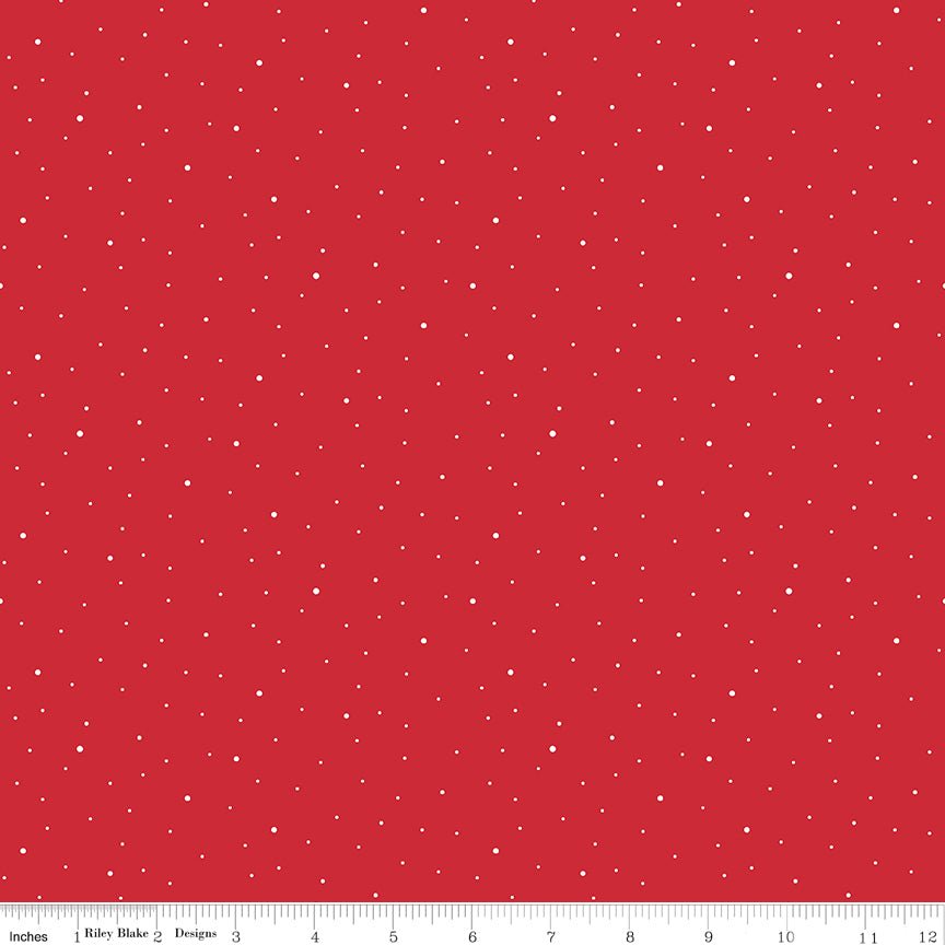 Dapple Dot Riley Red - Riley Blake from Fort Worth Fabric Studio
