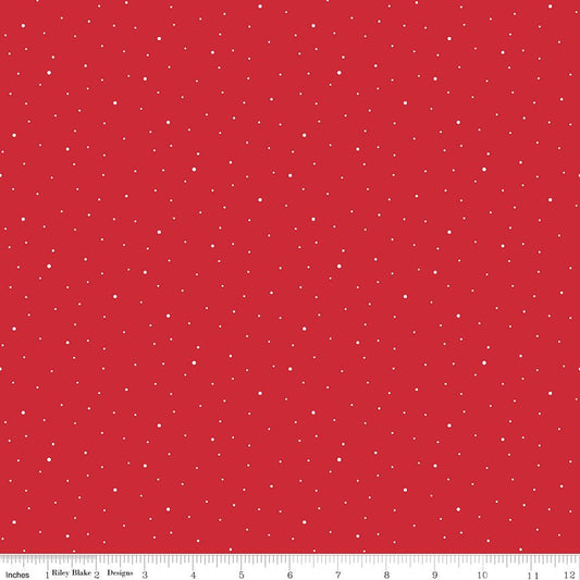 Dapple Dot Riley Red - Riley Blake from Fort Worth Fabric Studio