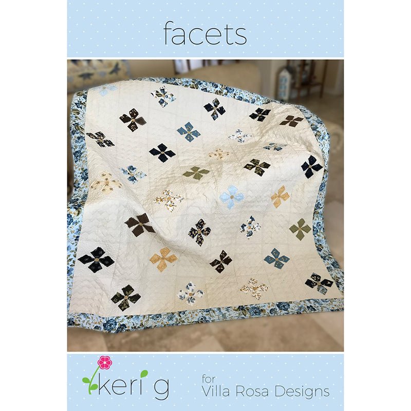 Facets Quilt Pattern PDF Download - Villa Rosa Designs from Fort Worth Fabric Studio