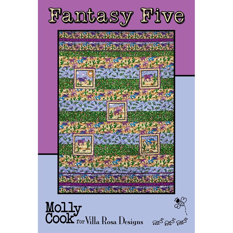 Fantasy Five Quilt Pattern - Villa Rosa Designs from Fort Worth Fabric Studio