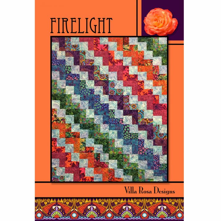 Firelight Quilt Pattern PDF Download - Villa Rosa Designs from Fort Worth Fabric Studio