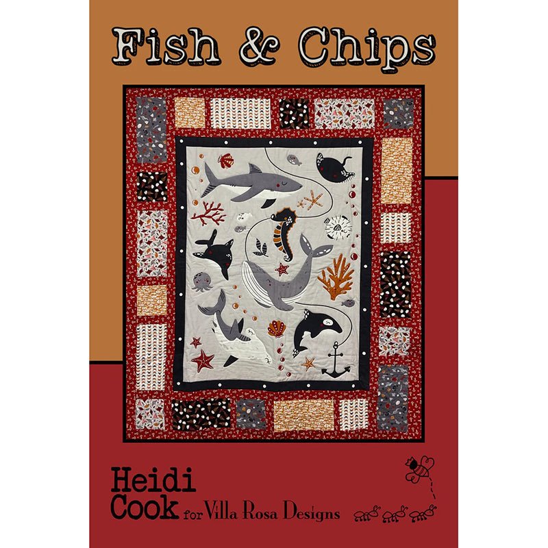 Fish & Chips Quilt Pattern - Villa Rosa Designs from Fort Worth Fabric Studio
