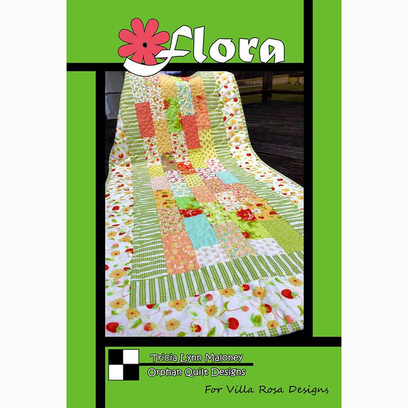 Flora Table Runner Pattern PDF Download - Villa Rosa Designs from Fort Worth Fabric Studio