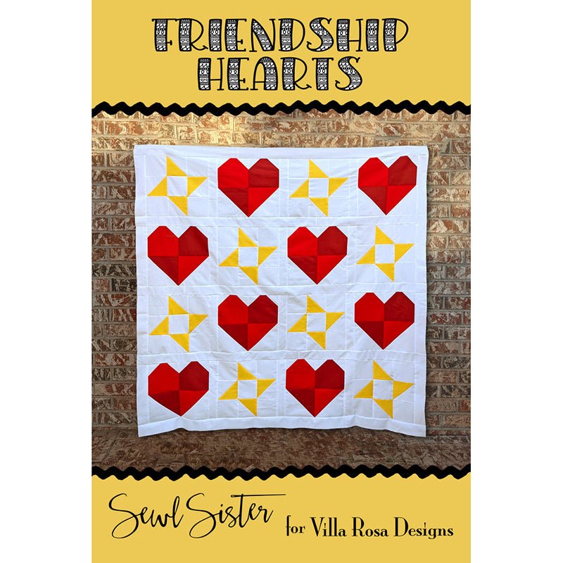 Friendship Hearts Quilt Pattern - Villa Rosa Designs from Fort Worth Fabric Studio