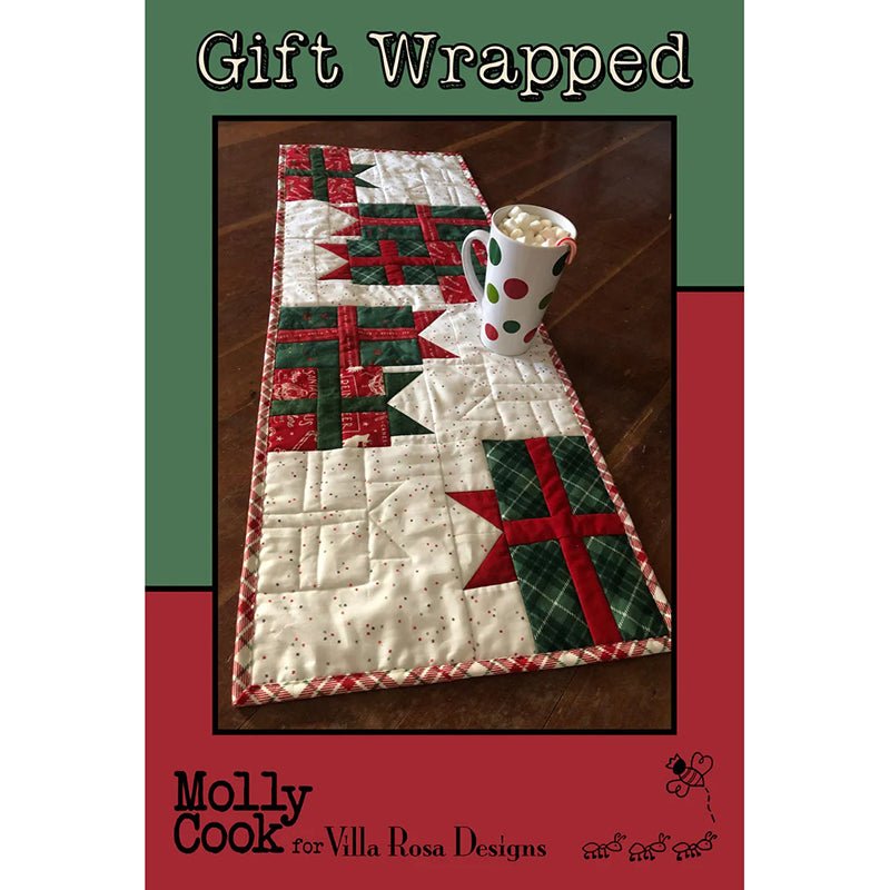 Gift Wrapped Table Runner Pattern PDF Download - Villa Rosa Designs from Fort Worth Fabric Studio
