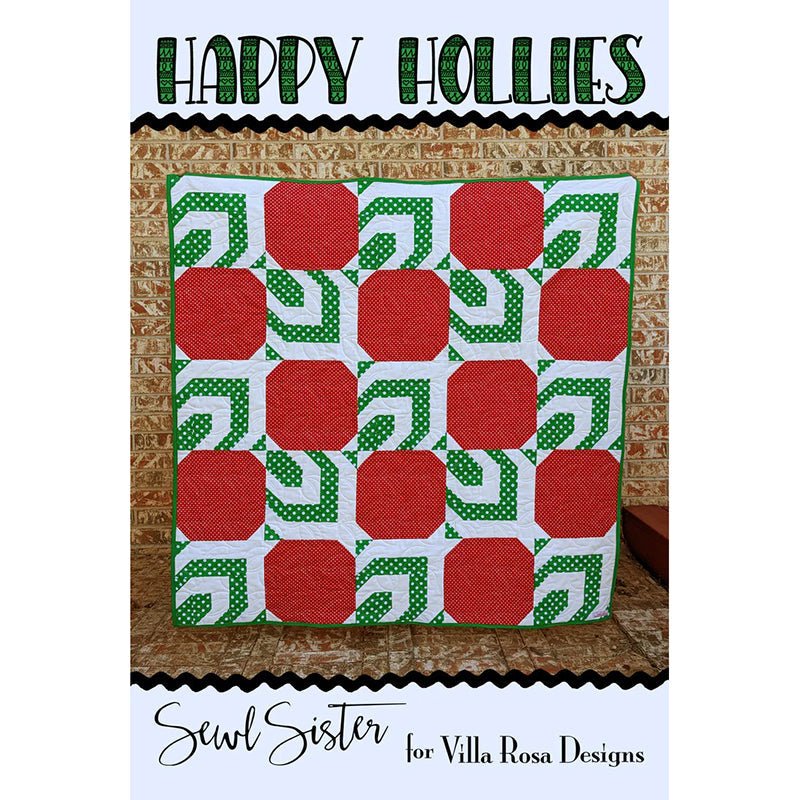 Happy Hollies Quilt Pattern PDF Download - Villa Rosa Designs from Fort Worth Fabric Studio