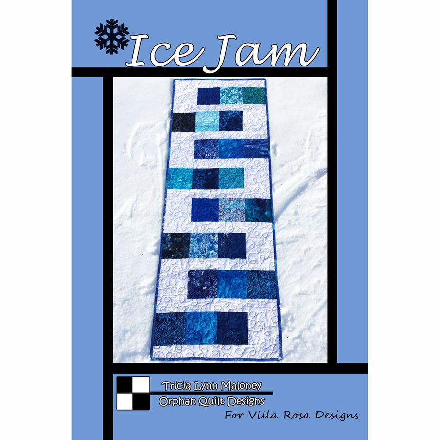 Ice Jam Table Runner Pattern - Villa Rosa Designs from Fort Worth Fabric Studio