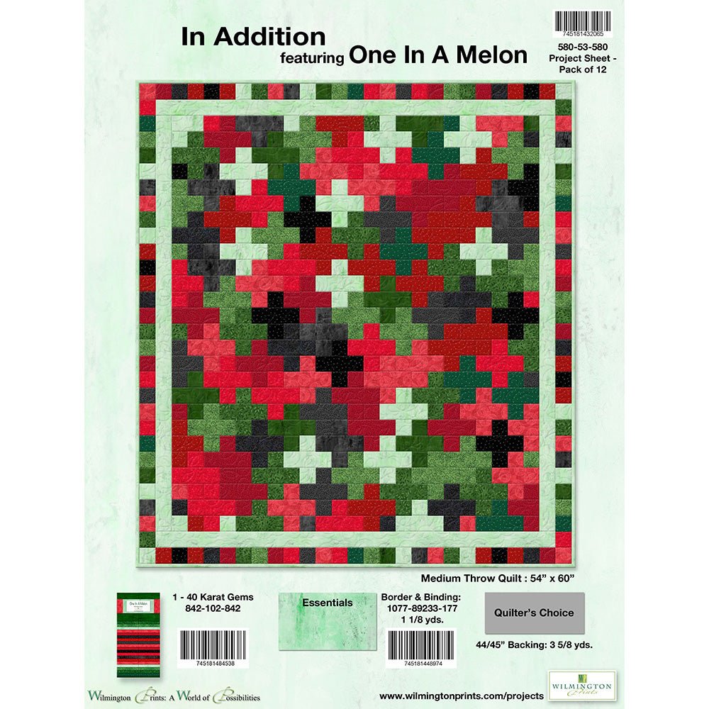 In Addition Quilt Pattern from Wilmington Free PDF - Wilmington Prints from Fort Worth Fabric Studio