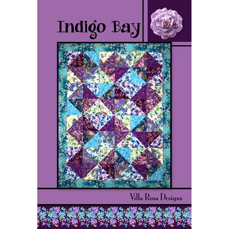 Indigo Bay Quilt Pattern - Villa Rosa Designs from Fort Worth Fabric Studio