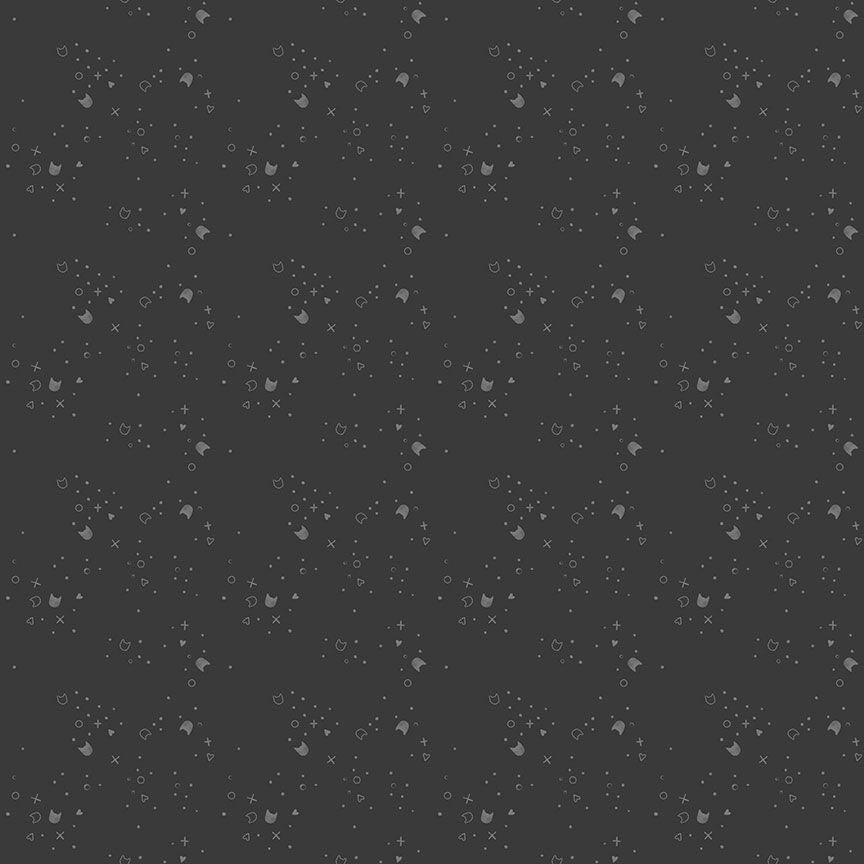 Kitty Litter Graphite - Dear Stella from Fort Worth Fabric Studio