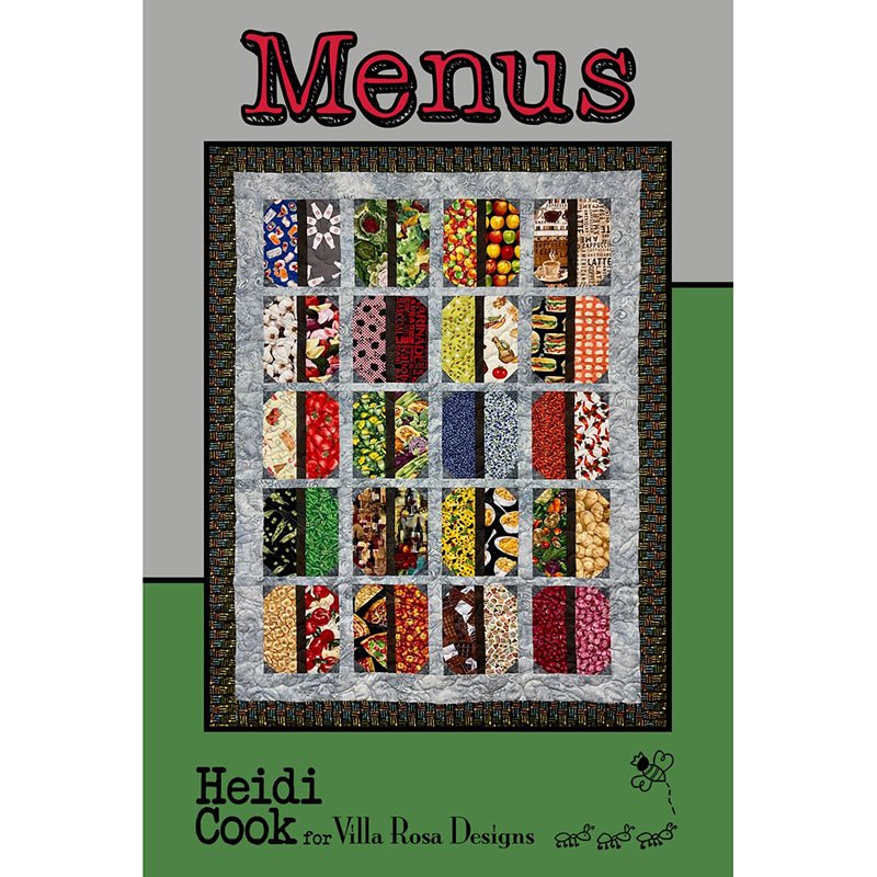 Menus Quilt Pattern - Villa Rosa Designs from Fort Worth Fabric Studio