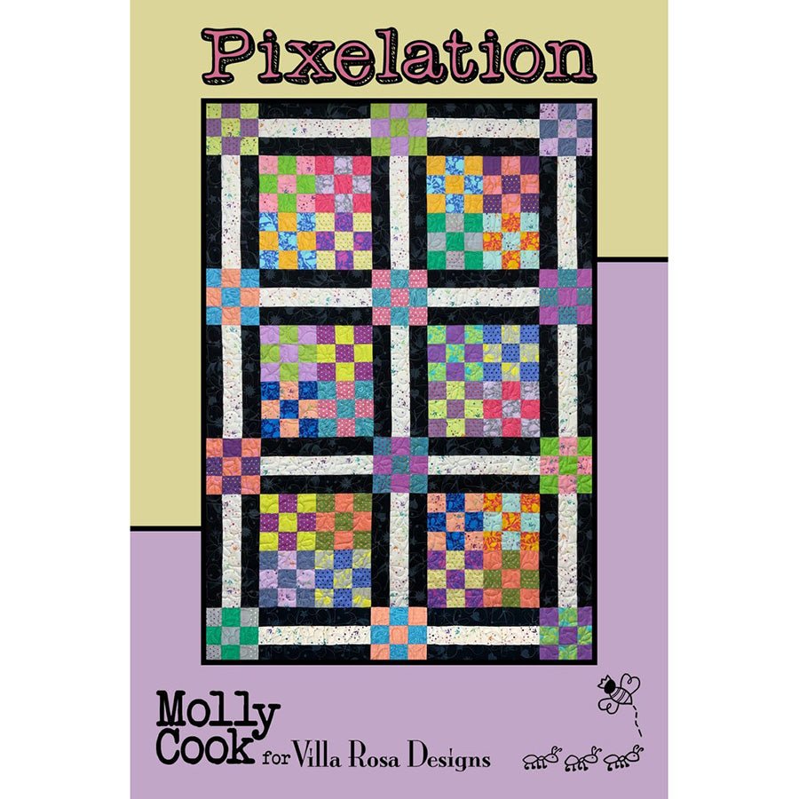 Pixelation Quilt Pattern - Villa Rosa Designs from Fort Worth Fabric Studio