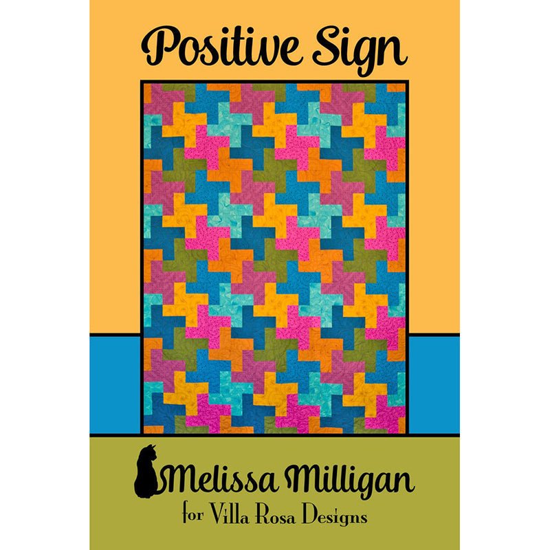 Positive Sign Quilt Pattern PDF Download - Villa Rosa Designs from Fort Worth Fabric Studio