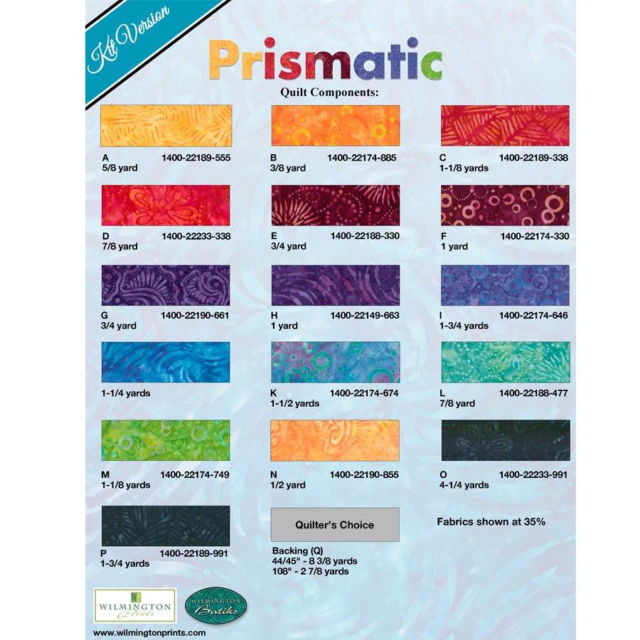 Prismatic Quilt Pattern from Wilmington PDF Download - Wilmington Prints from Fort Worth Fabric Studio