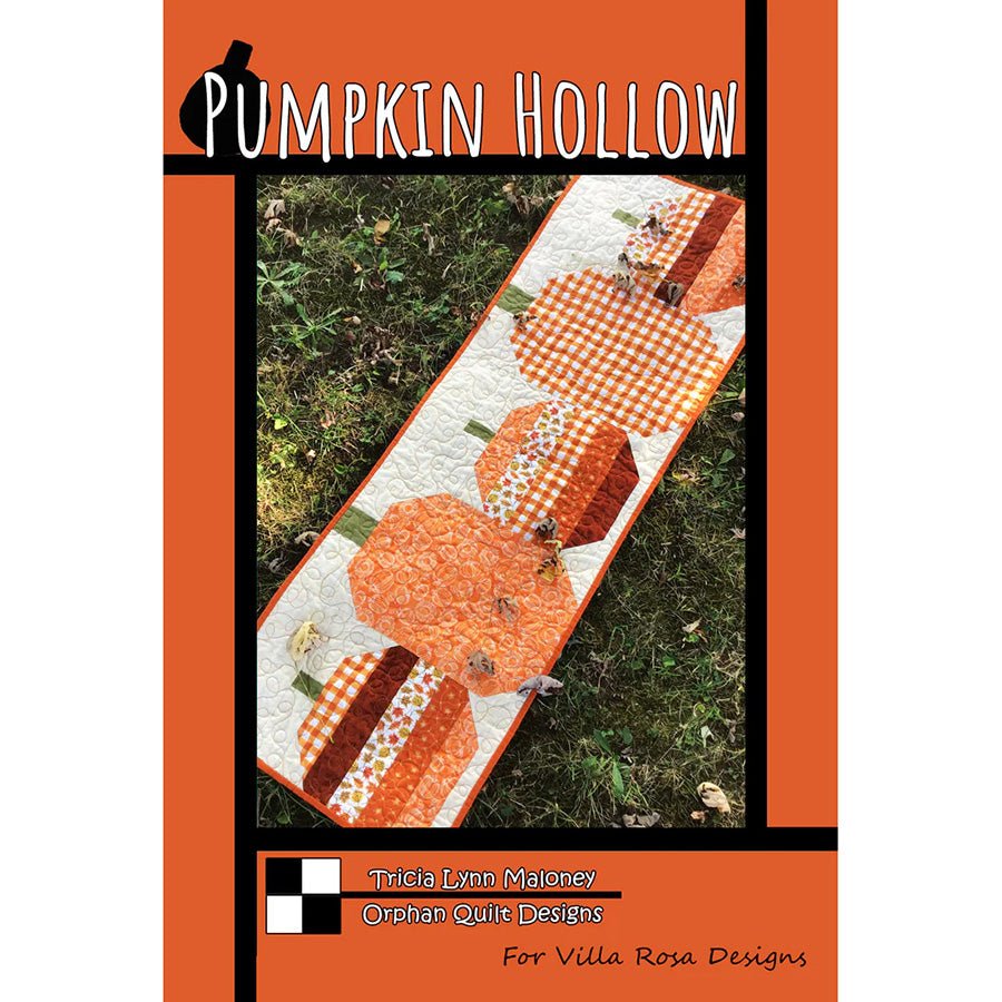 Pumpkin Hollow Table Runner Pattern PDF Download - Villa Rosa Designs from Fort Worth Fabric Studio