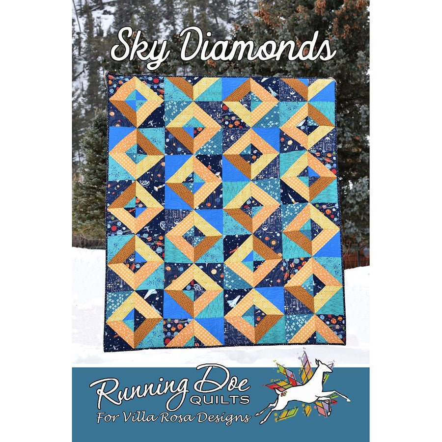 Sky Diamonds Quilt Pattern PDF Download - Villa Rosa Designs from Fort Worth Fabric Studio