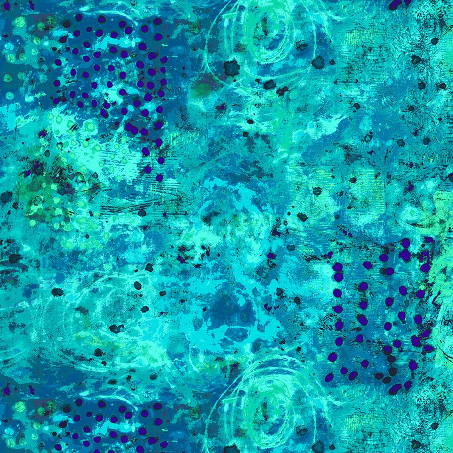 Spotted Graffiti Blue Hour - Windham from Fort Worth Fabric Studio