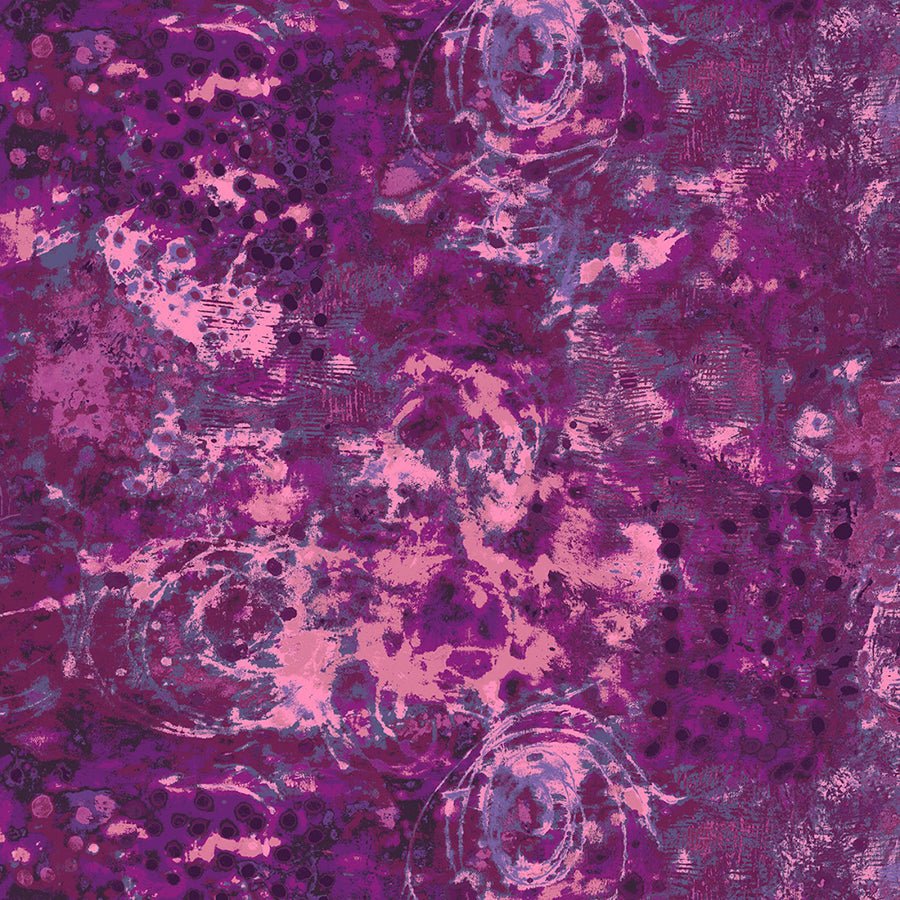 Spotted Graffiti Spring Lilac - Windham from Fort Worth Fabric Studio