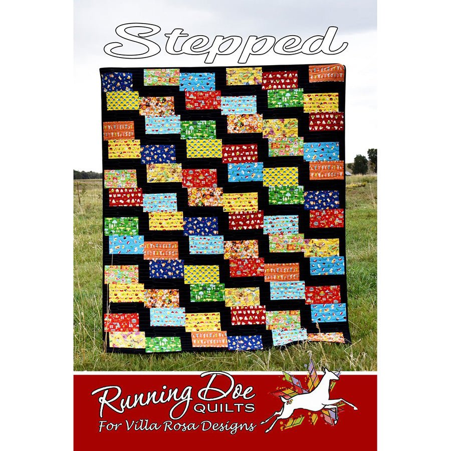 Stepped Quilt Pattern PDF Download - Villa Rosa Designs from Fort Worth Fabric Studio