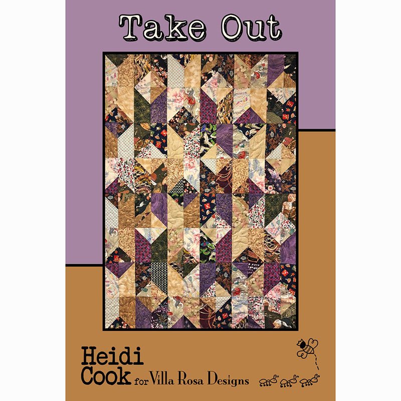 Take Out Quilt Pattern - Villa Rosa Designs from Fort Worth Fabric Studio