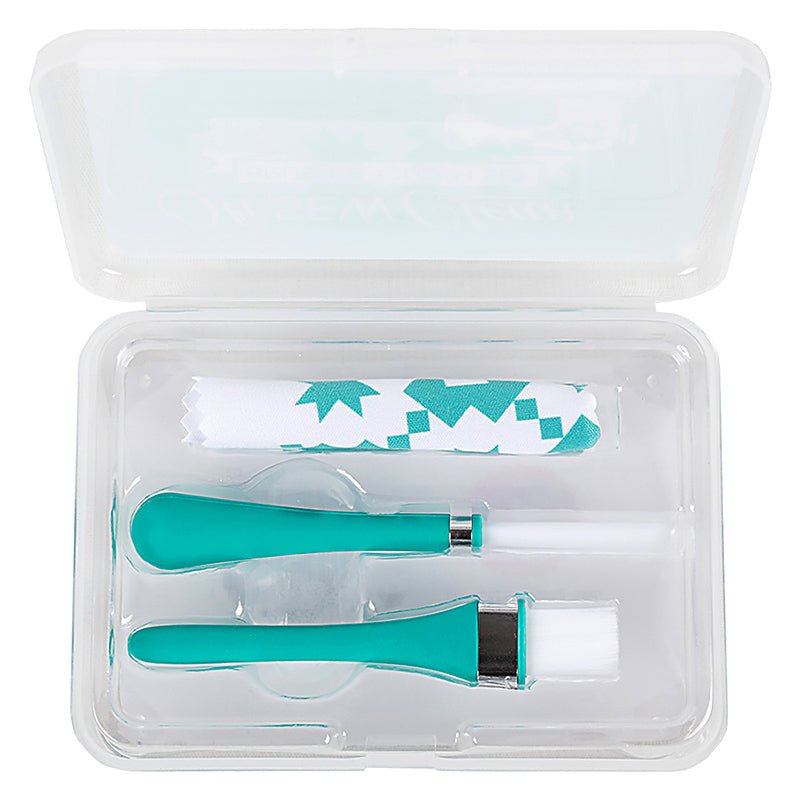 Teal Oh Sew Clean Brush and Cloth Set - It's Sew Emma from Fort Worth Fabric Studio