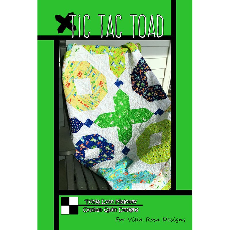 Tic Tac Toad Quilt Pattern PDF Download - Villa Rosa Designs from Fort Worth Fabric Studio