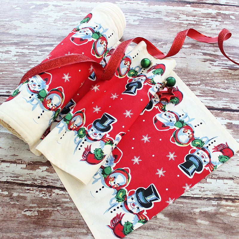 Vintage Snowmen 16" Cotton Toweling from Moda - Moda from Fort Worth Fabric Studio