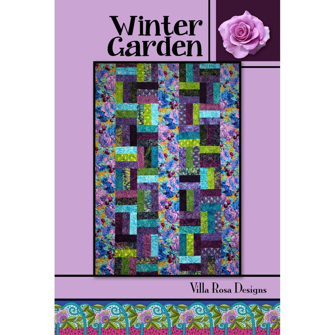 Winter Garden Quilt Pattern PDF Download - Villa Rosa Designs from Fort Worth Fabric Studio