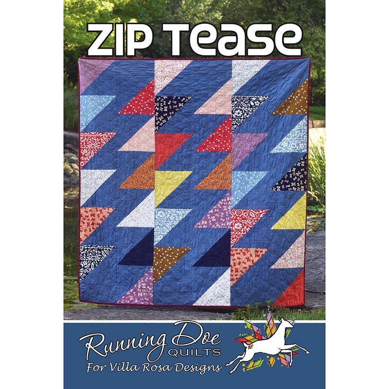 Zip Tease Quilt Pattern PDF Download - Villa Rosa Designs from Fort Worth Fabric Studio